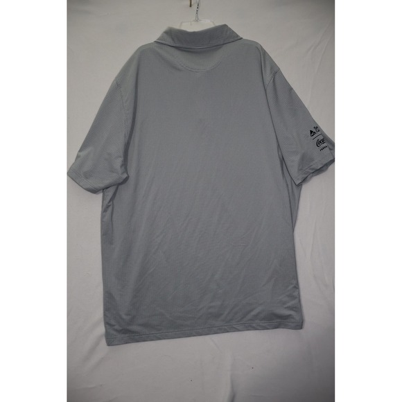 Bobby Jones Tour Championship Golf Polo Shirt Mens XXXL Grey White Micro Check - Picture 5 of 5